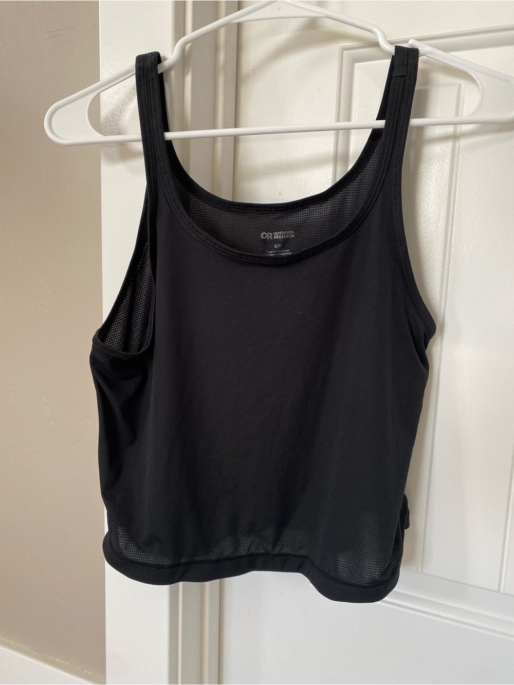 Outdoor Research Echo Crop Tank, Black, Small